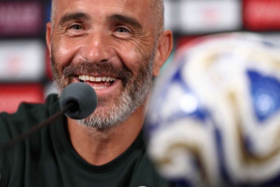 Chelsea's Italian head coach Enzo Maresca reacts during a press conference Chelsea's Italian head coach Enzo Maresca reacts during a press conference