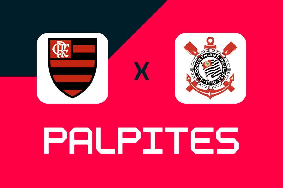 Flamengo começa este duelo com o Corinthians como favorito nas casas de apostas