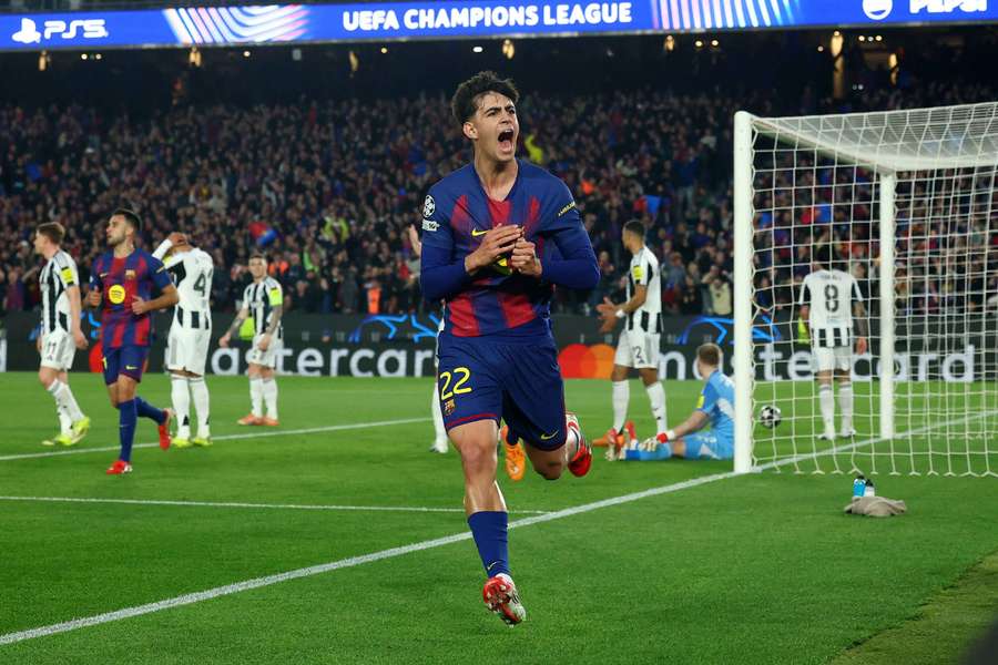 Bernal festeja o seu golo contra o Newcastle