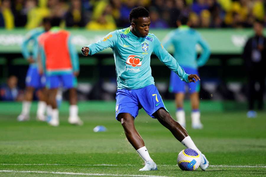 Vinicius Jr is back in Brazil's starting lineup