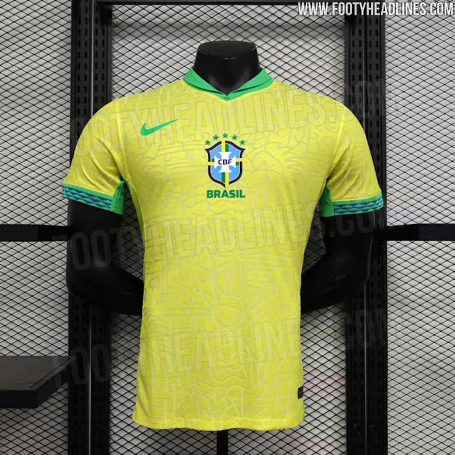 Suposto novo uniforme titular do Brasil para 2024
