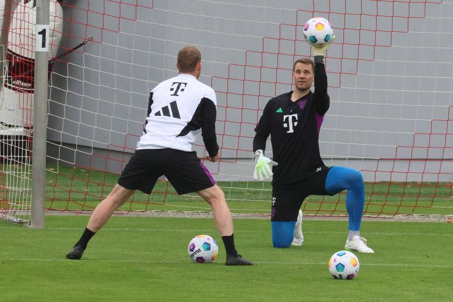 Manuer Neuer im individuellen Training.