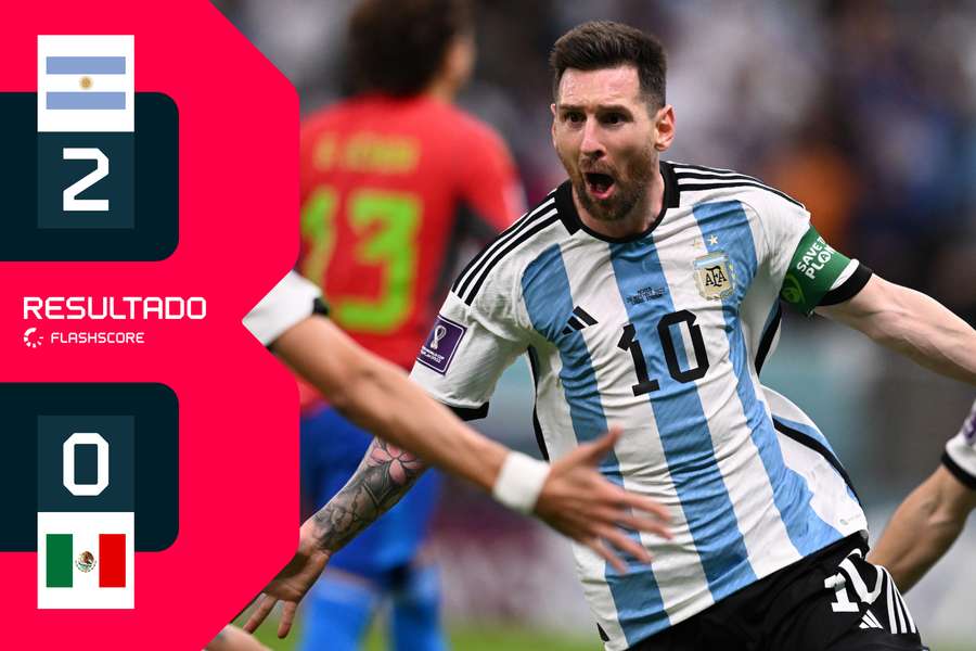 Basta Messi para dançar o tango: Argentina vence México (2-0) e respira de alívio