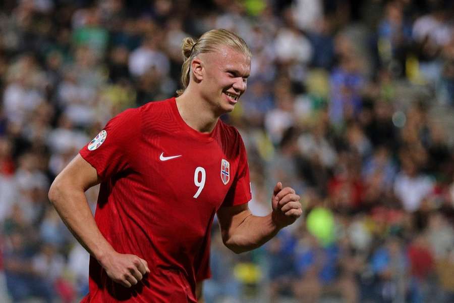 Erling Haaland heeft zes doelpunten gescoord in zijn laatste vier interlands Erling Haaland heeft zes doelpunten gescoord in zijn laatste vier interlands