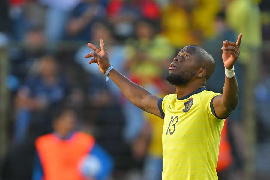 Enner Valencia fez o gol da vitória equatoriana em Quito