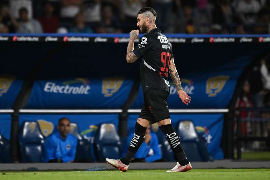Sergio Ramos après son expulsion.