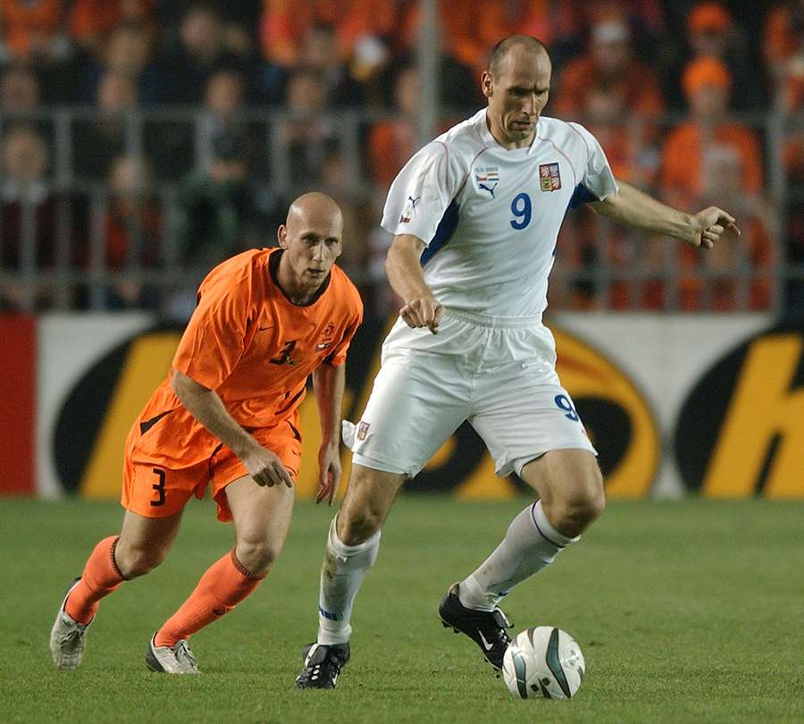 Stam bránící Jana Kollera v roce 2003.