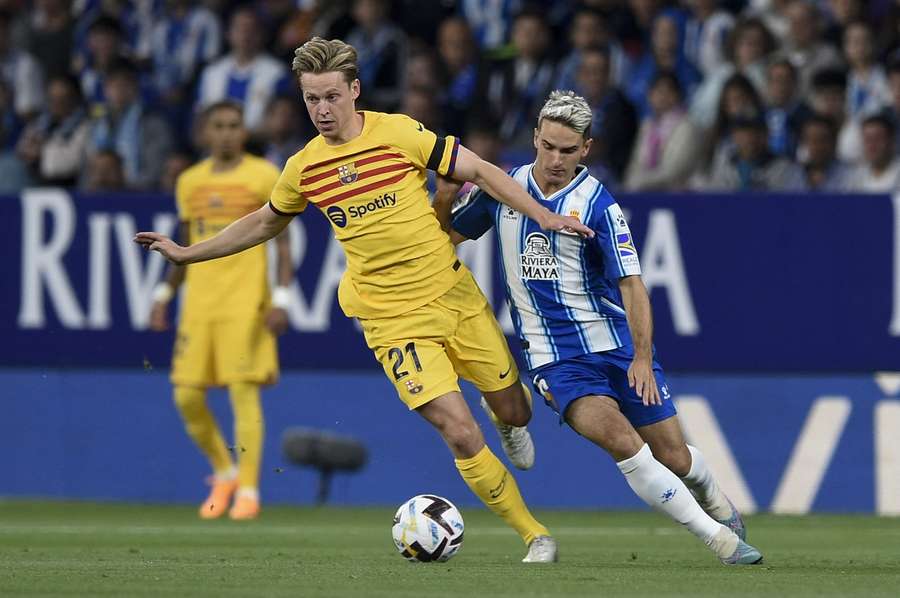 Frenkie de Jong in actie tegen Espanyol