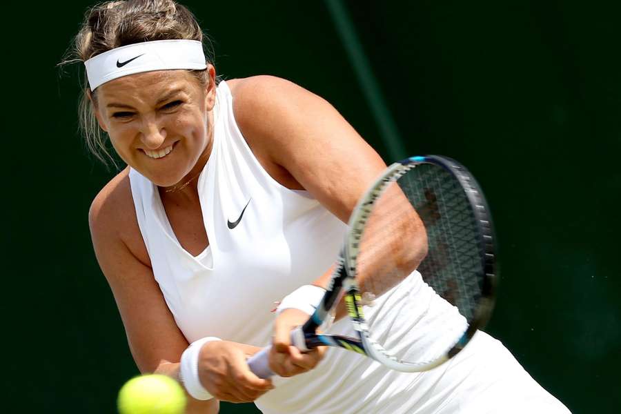 Azarenka in actie op Wimbledon 2015