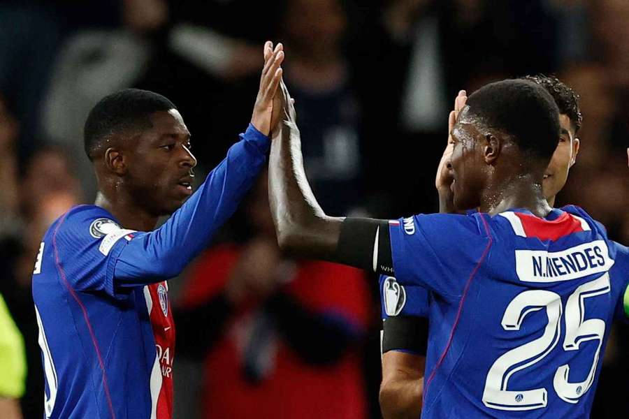 Dembélé et Mendes en Ligue des champions.
