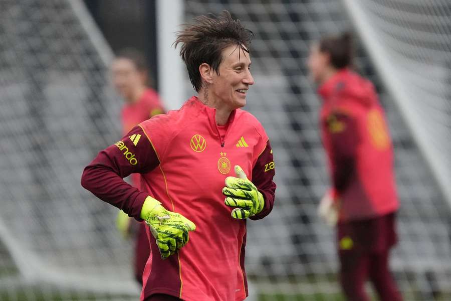 Ann-Katrin Berger im DFB-Training