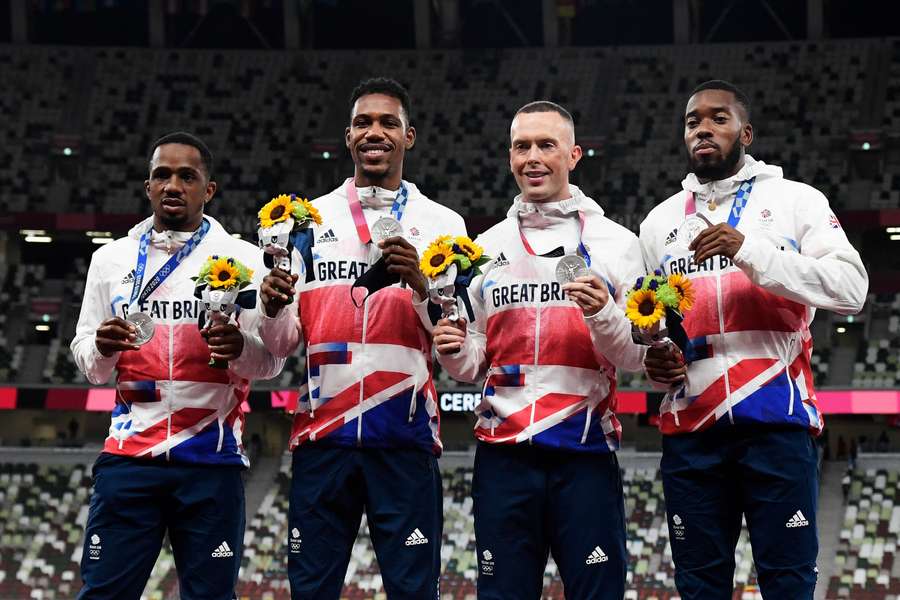 Britain's Chijindu Ujah, Zharnel Hughes, Richard Kilty and Nethaneel Mitchell-Blake had their silver medals stripped at the Tokyo Olympics