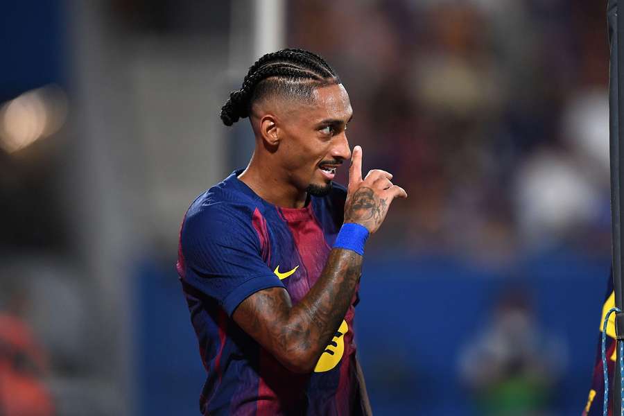 Hasta ahora, Raphinha ha marcado 34 goles con el primer equipo del Barcelona