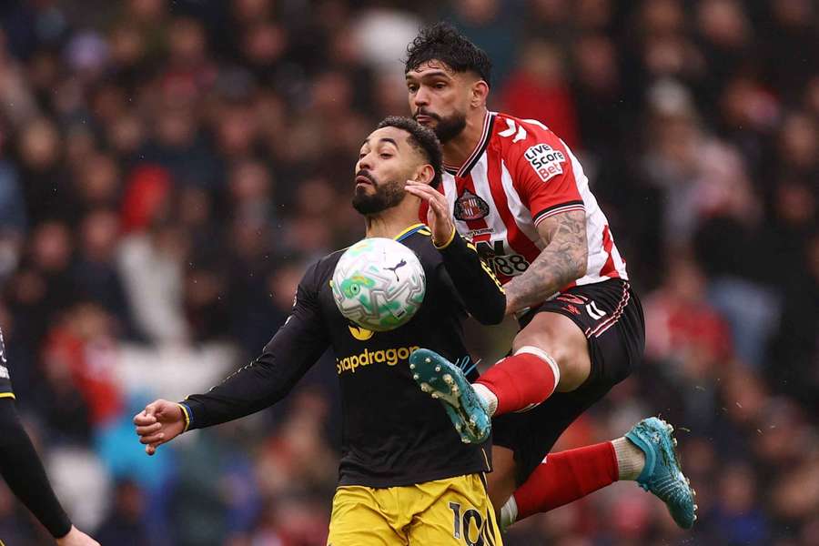 Matheus Cunha em Sunderland x Manchester United, pela Premier League