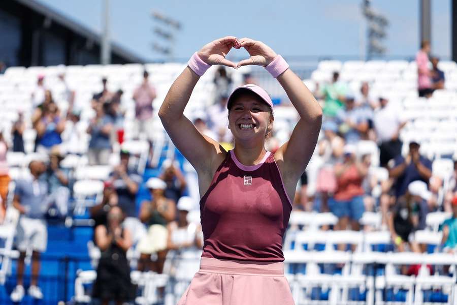 Kristina Liutova is into her first-ever WTA Tour final. Kristina Liutova is into her first-ever WTA Tour final.