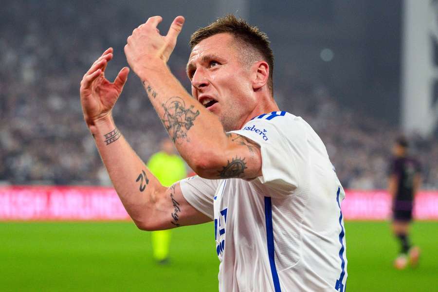 Lukas Lerager celebrate his dremgoal