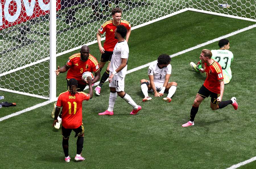 Lukaku esulta dopo l'1-1 Lukaku esulta dopo l'1-1