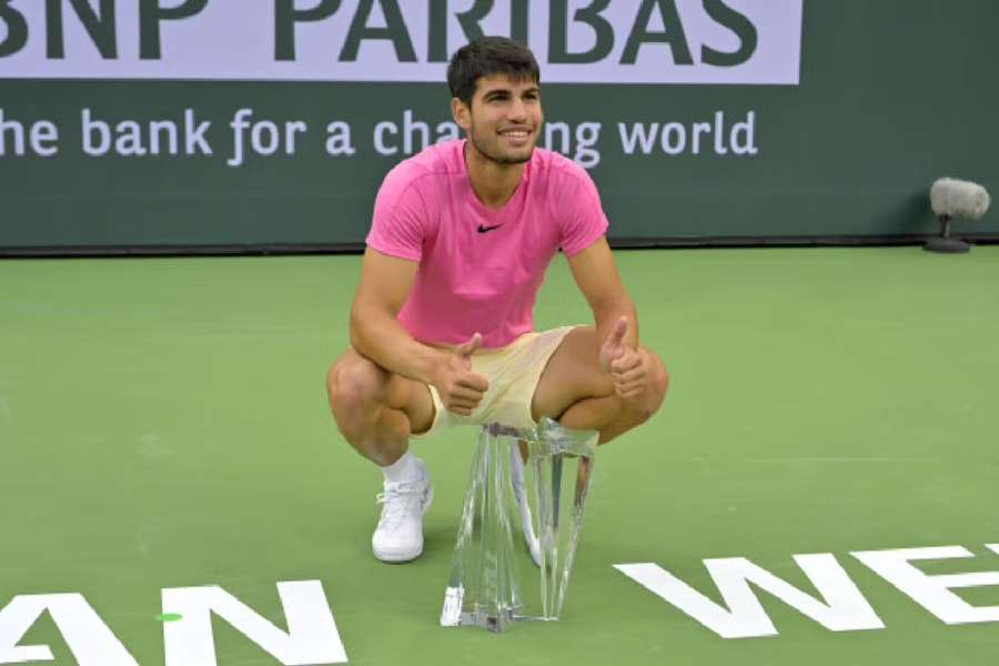 Alcaraz recently won the Indian Wells title