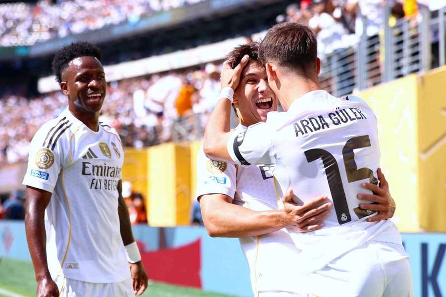 Vinicius Junior, Gonzalo Garcia und Arda Güler bei der Klub-WM.