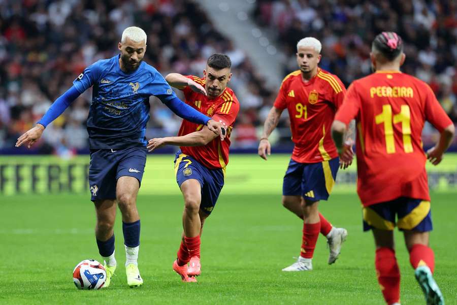 Le match a été interrompu plusieurs minutes