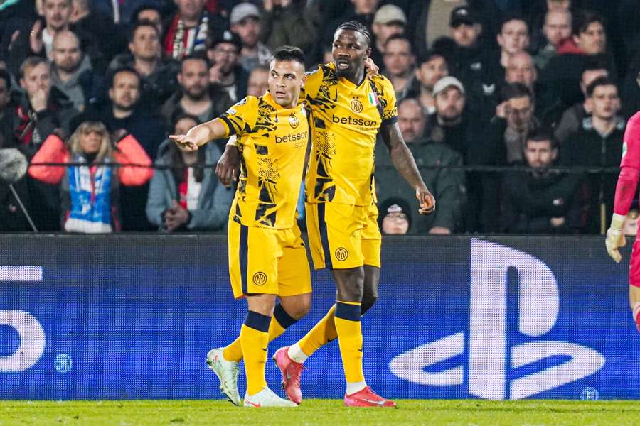 Lautaro Martinez und Marcus Thuram