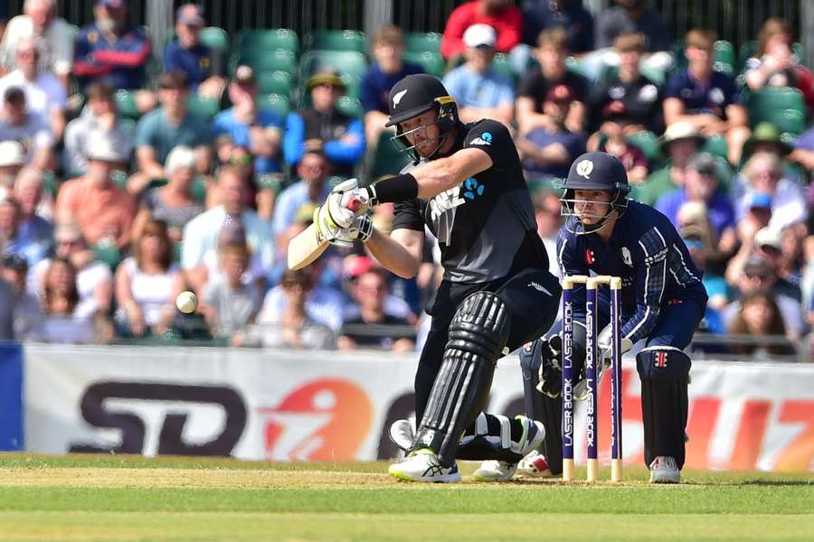 Guptill batting for New Zealand in their Test match against Scotland in July