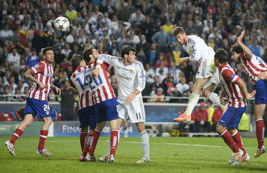 El gol de Ramos en Lisboa en la final de 2014
