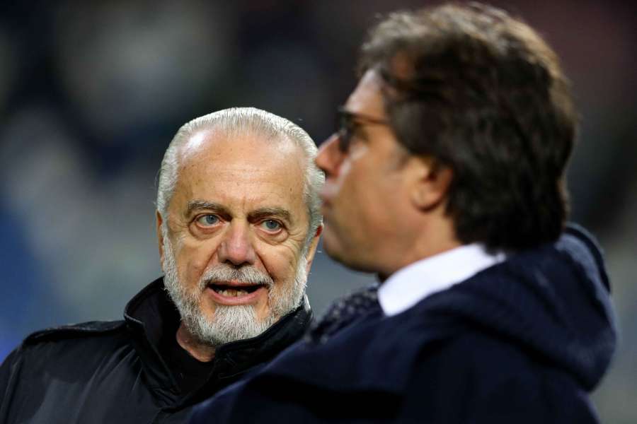 Aurelio De Laurentiis e il suo ex braccio destro, Cristiano Giuntoli