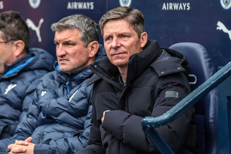 Oliver Glasner, treinador do Manchester City Oliver Glasner, treinador do Manchester City
