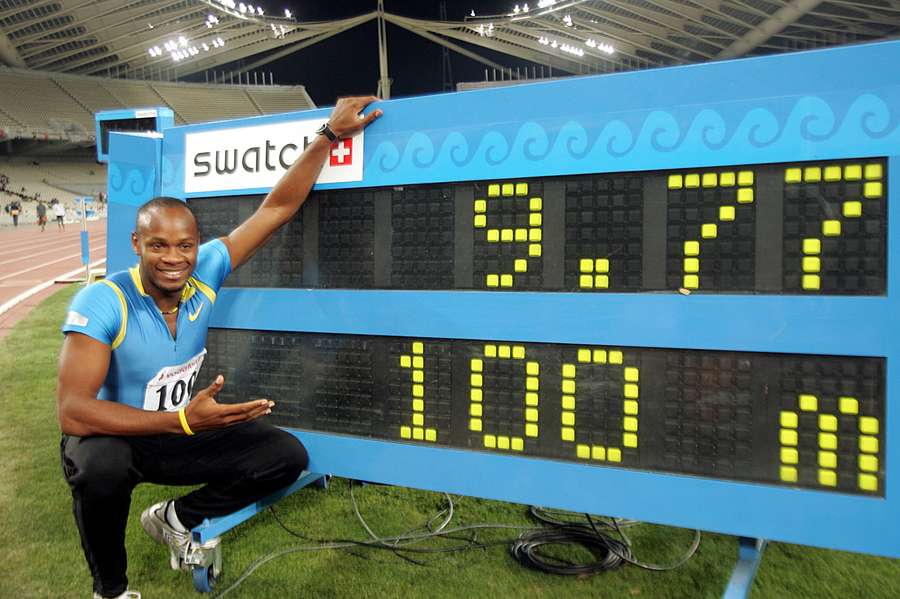 Asafa Powell llegó a ser poseedor del récord mundial de 100 metros lisos.