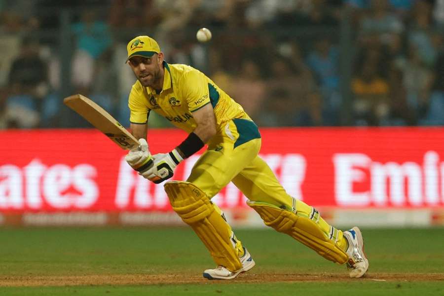 Australia's Maxwell in action