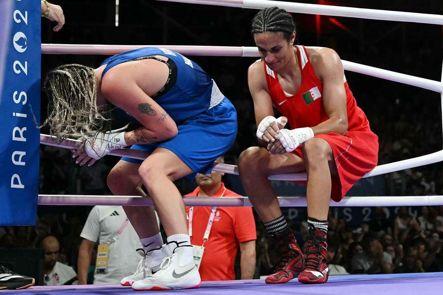 Imane Khelif dopo la sua ultima vittoria a Parigi