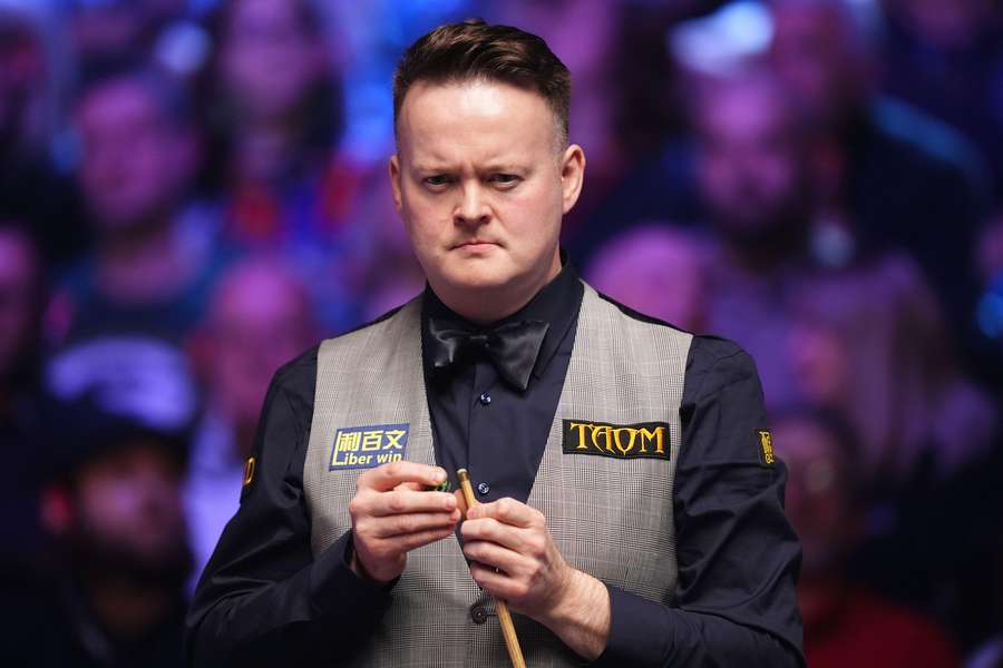 Shaun Murphy during his match with John Higgins at the UK Championship