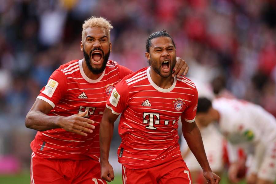Serge Gnabry (right) opened the account of the Bayern - Mainz match