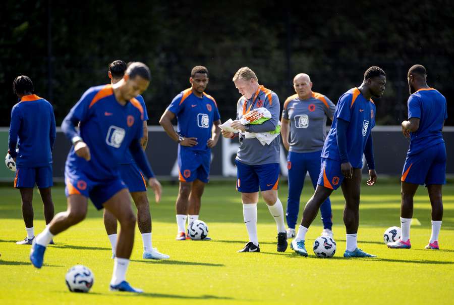 Er waren geen afwezigen op de laatste training