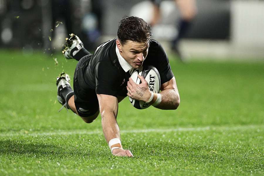 Beauden Barrett was part of a back three that excelled against Argentina in Auckland