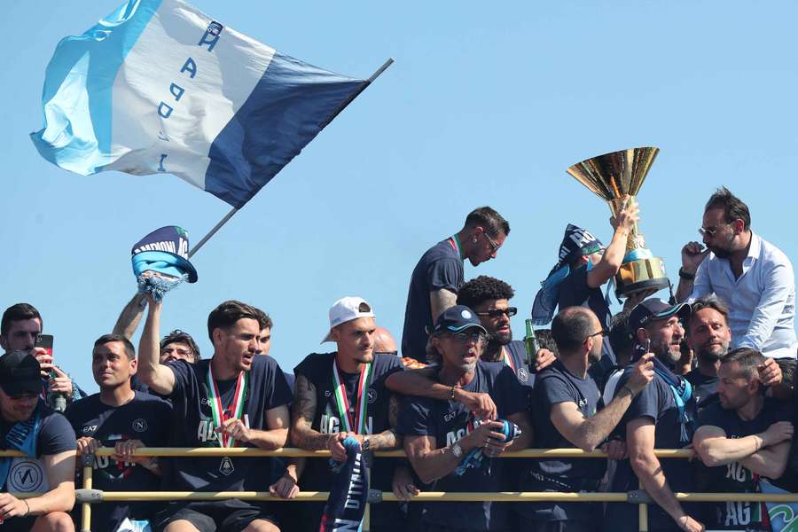 El Nápoles celebra el Scudetto