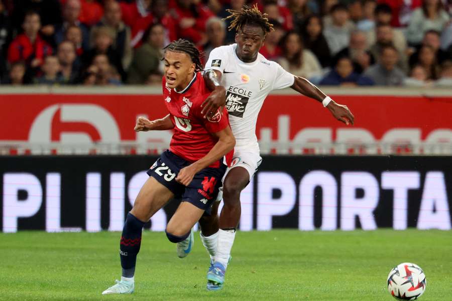 Ethan Mbappé, contra el Angers a finales de agosto