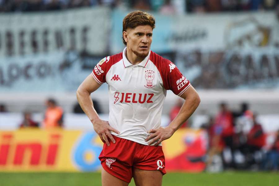 'Colo' Gil, en un partido de Huracán