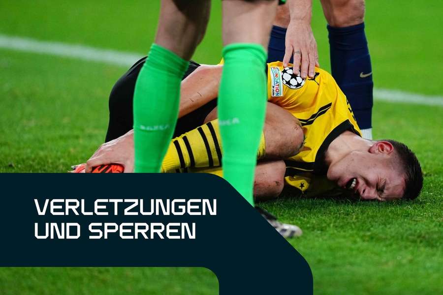 Aufstellungen, Verletzungen und Sperren am 14. Spieltag der Bundesliga: Nico Schlotterbeck verletzte sich in der Champions League.