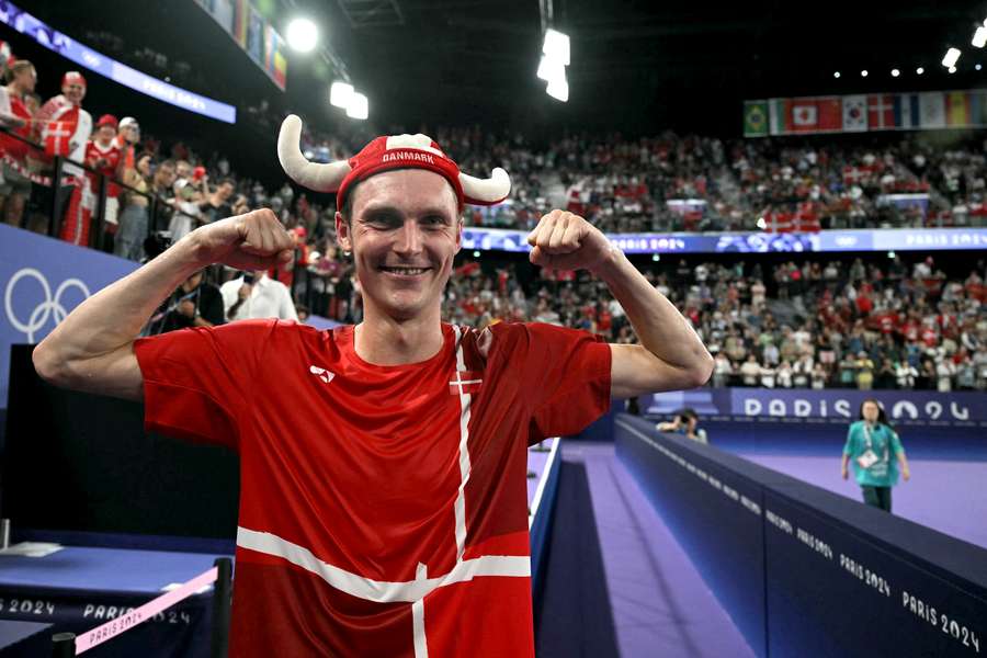 Axelsen après sa victoire en finale.