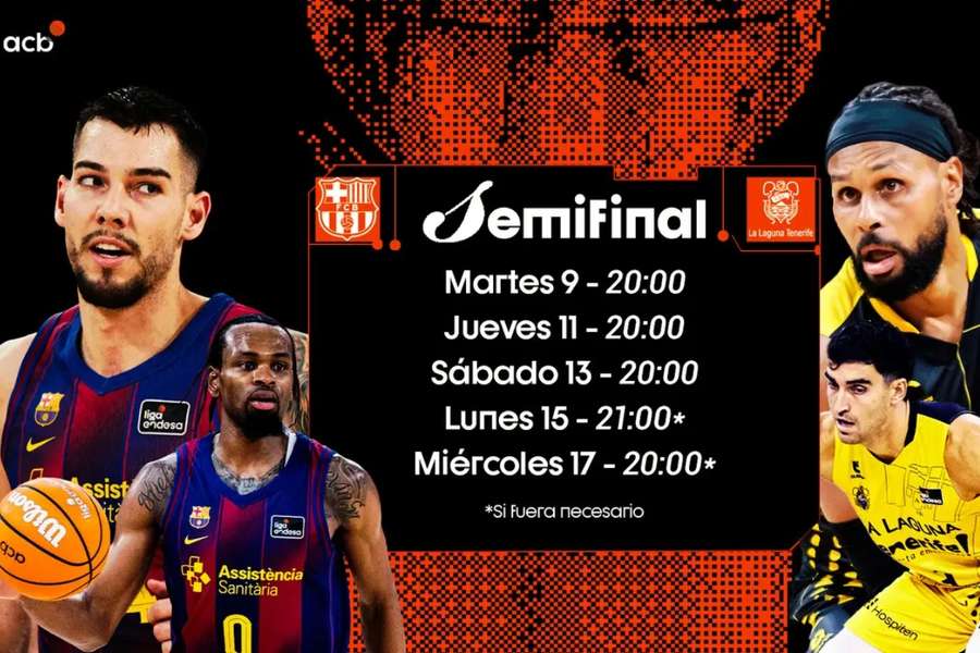 Barça y La Laguna Tenerife se medirán en semifinales de la ACB Barça y La Laguna Tenerife se medirán en semifinales de la ACB