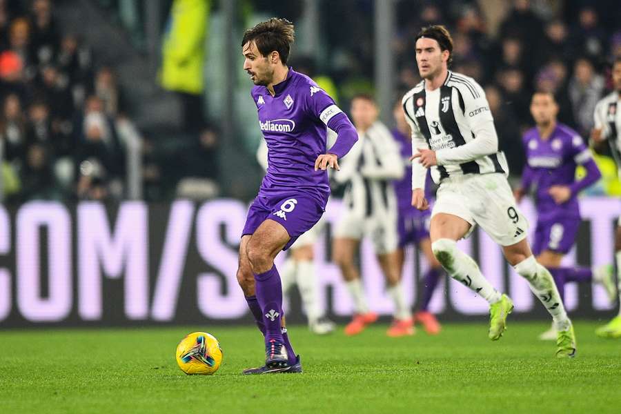 Luca Ranieri durante o Juventus-Fiorentina 