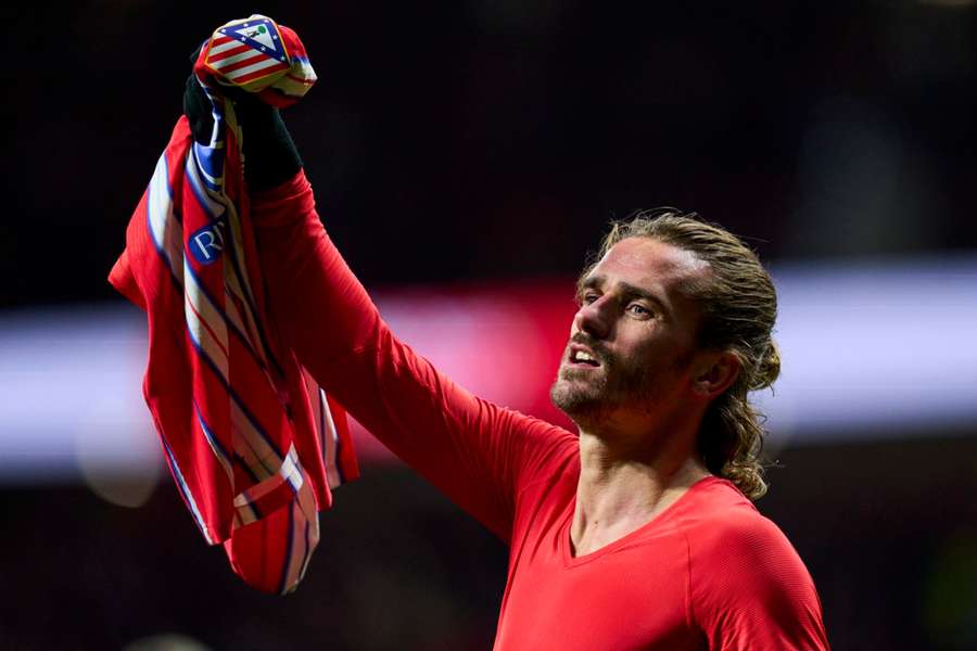 Griezmann, tras anotar el 4-3 ante el Sevilla
