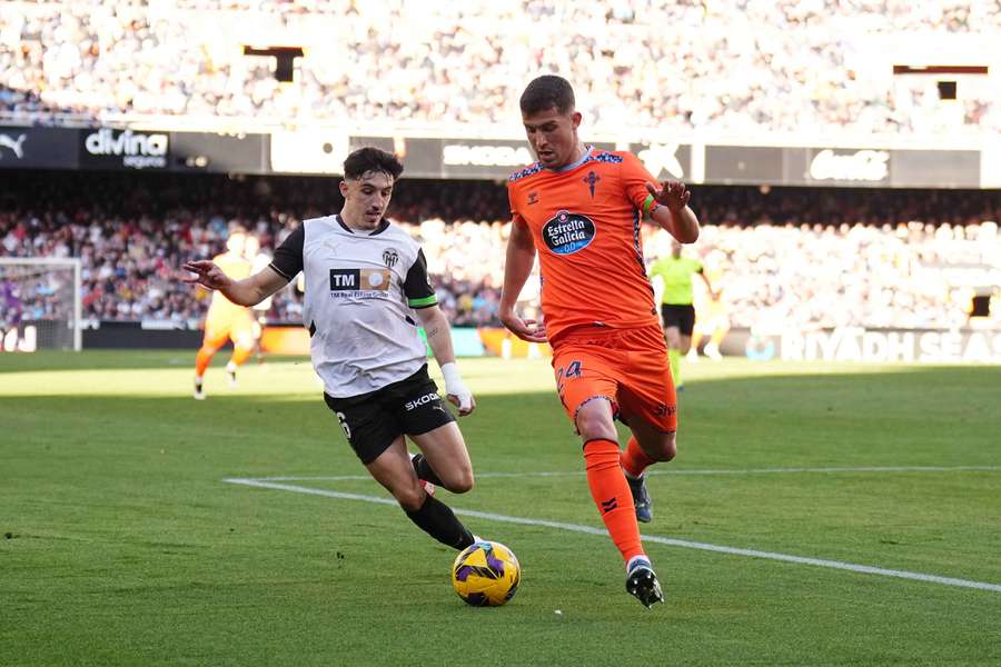 Valencia y Celta se enfrentaron en Mestalla