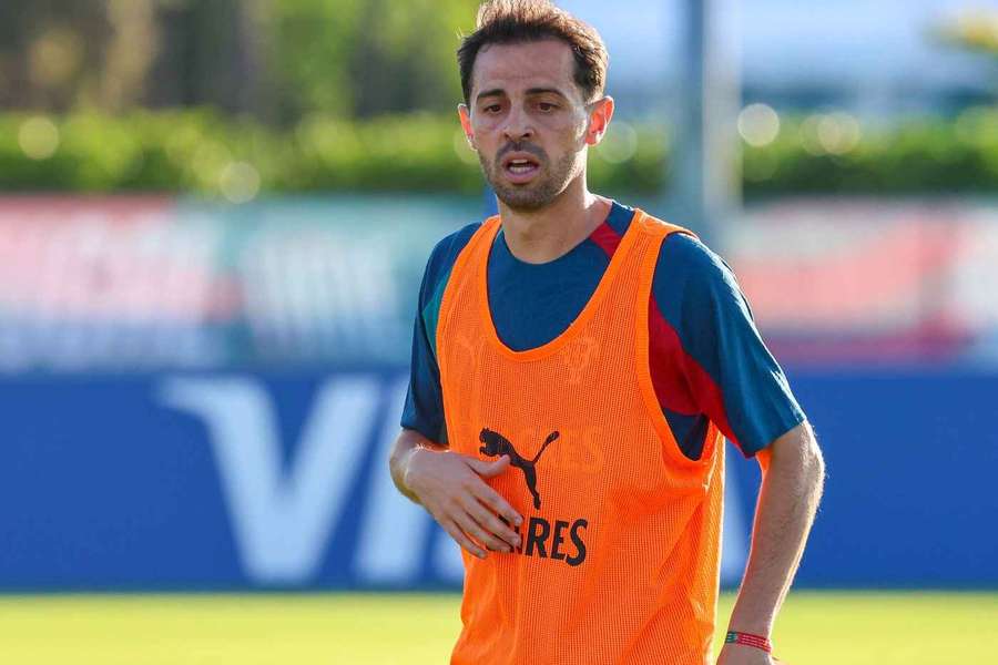 Bernardo Silva no treino da seleção nacional nos Estados Unidos Bernardo Silva no treino da seleção nacional nos Estados Unidos