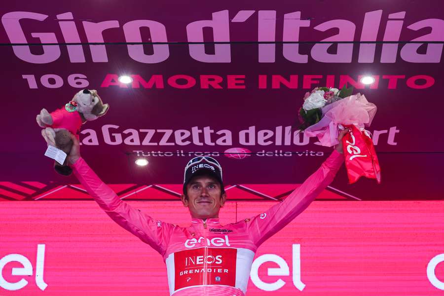 Geraint Thomas, líder del Giro de Italia