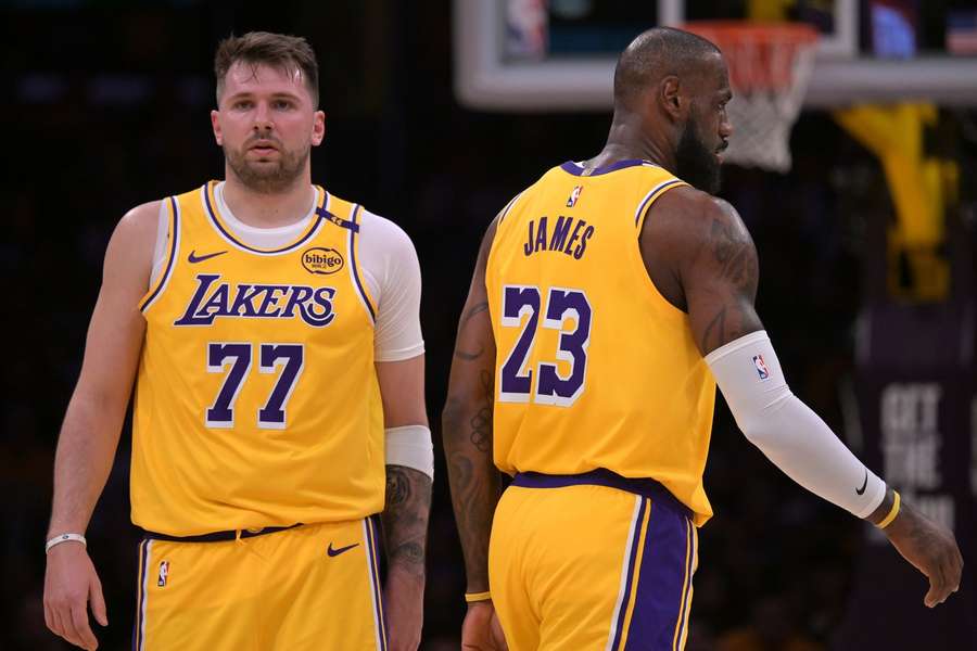 Doncic and LeBron linked up well in the former's debut