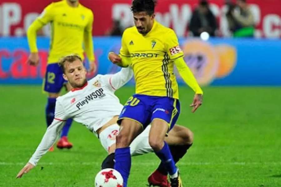 Nico Hidalgo, con el Cádiz