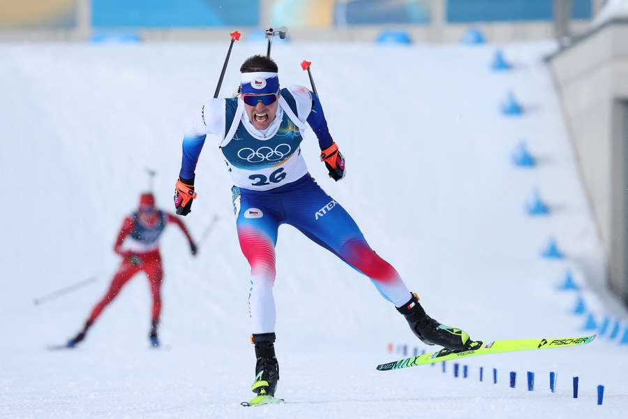Michal Krčmář skončil v závodě s hromadným startem šestý.